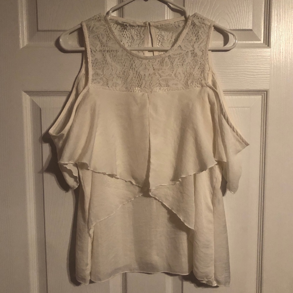 Lace Cold Shoulder Top